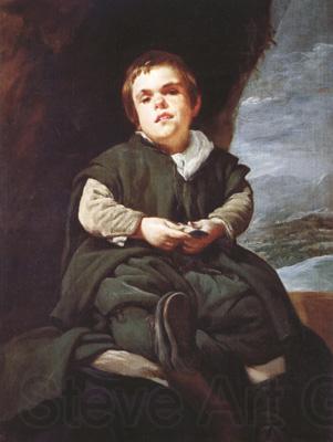 Diego Velazquez Portrait du nain Francisco Lezcano (el Nino de Vallecas) (df02) Norge oil painting art